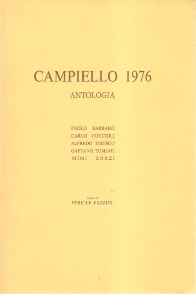 Anthologie de Campiello 1976, AA.VV