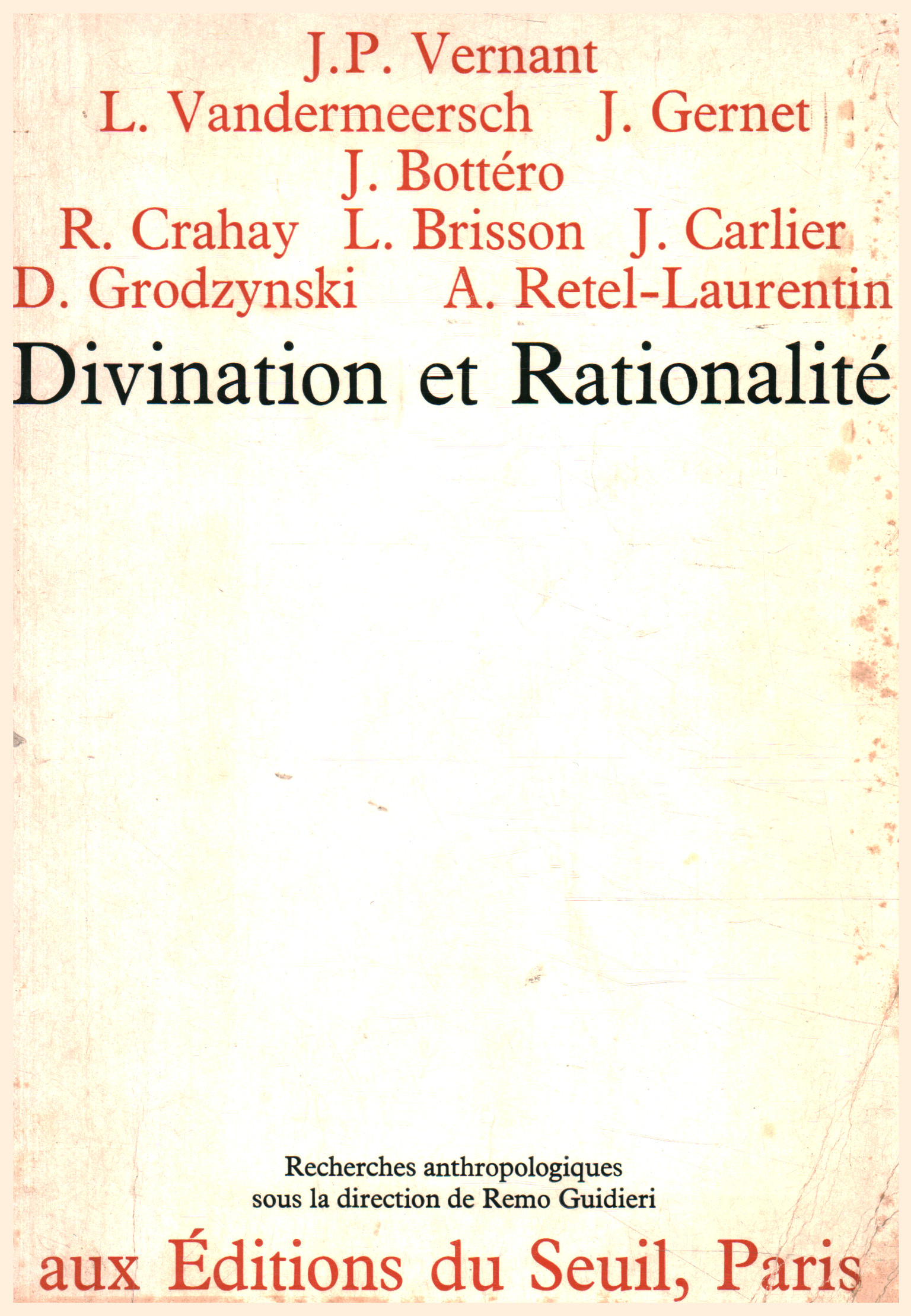 Divination et rationalitè, AA.VV