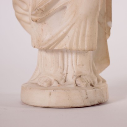 Sculpture of a Roman Matron White Marble Italy 19th Century