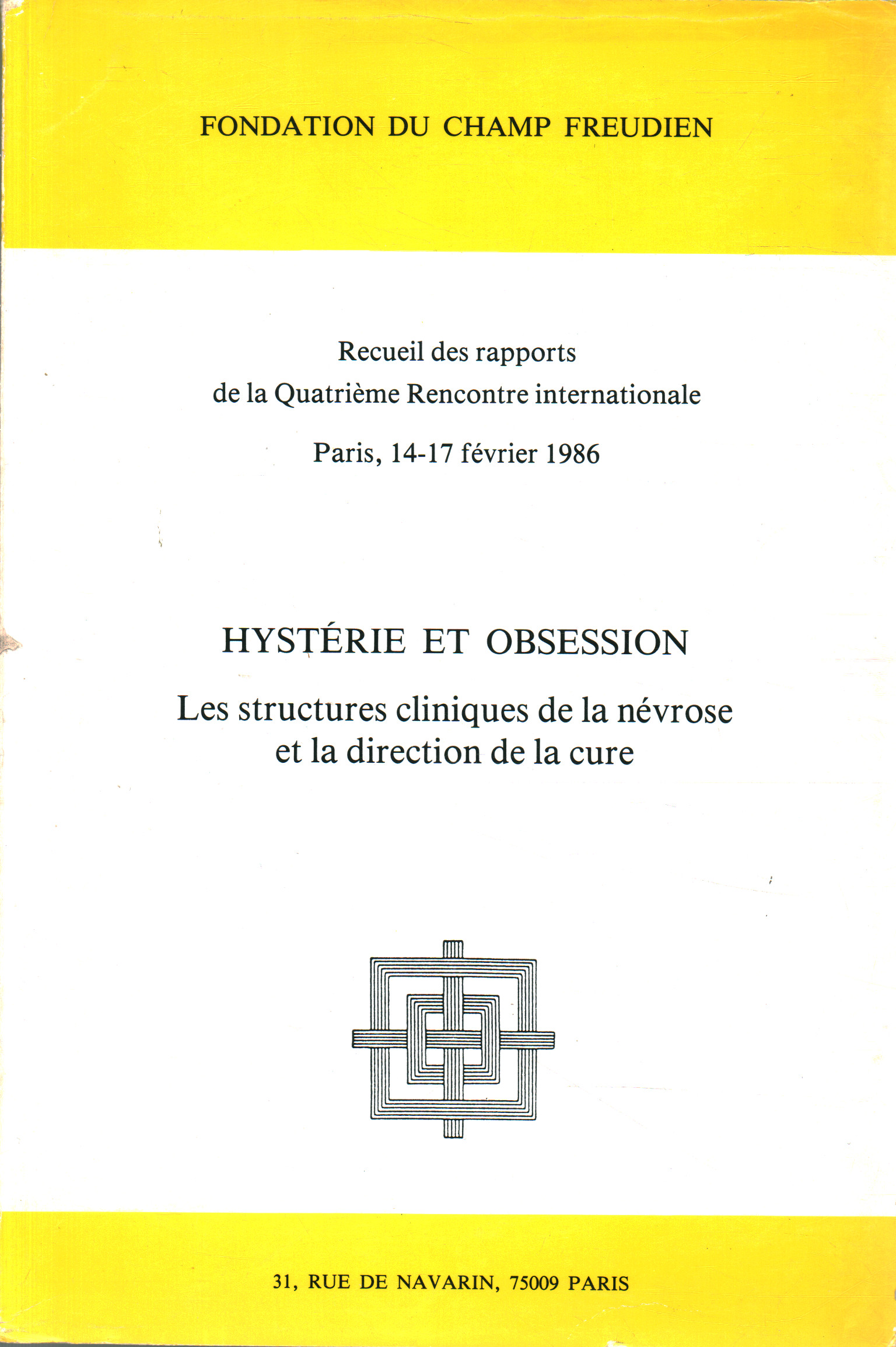 Hysterie et obsession. Las estructuras clínicas de, AA.VV