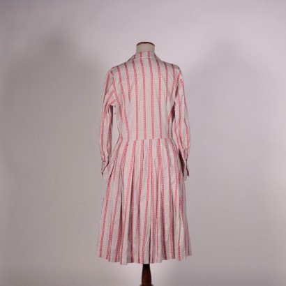 Vintage Pink Tartan Dress Cotton 1940s-1950s