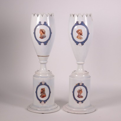 Paire de Vases Céramique - Europe XIX Siècle