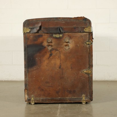 Vintage Au Depart Leather Trunk Paris 1910s-1920s