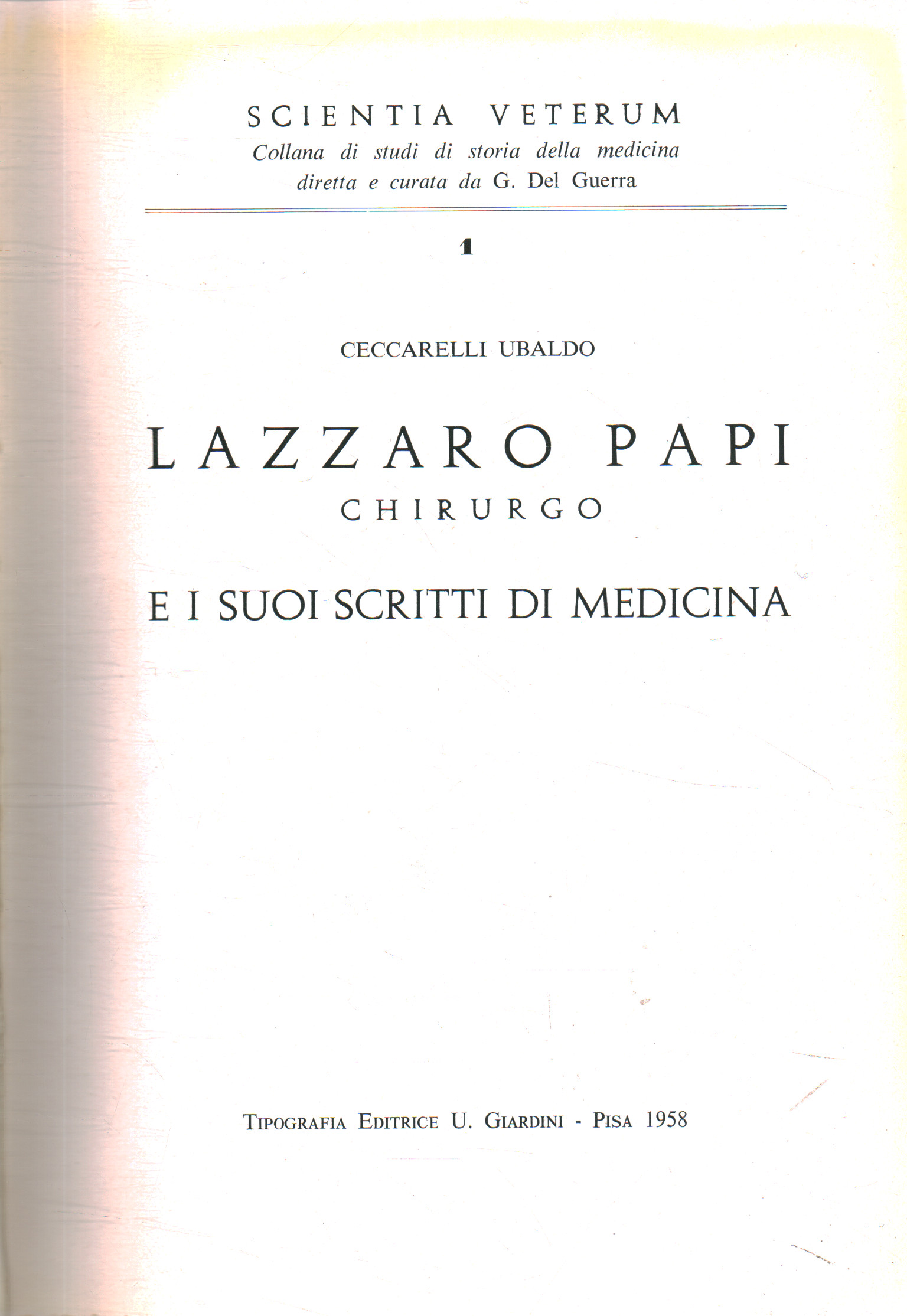 Scientia Veterum. Collana di studi di