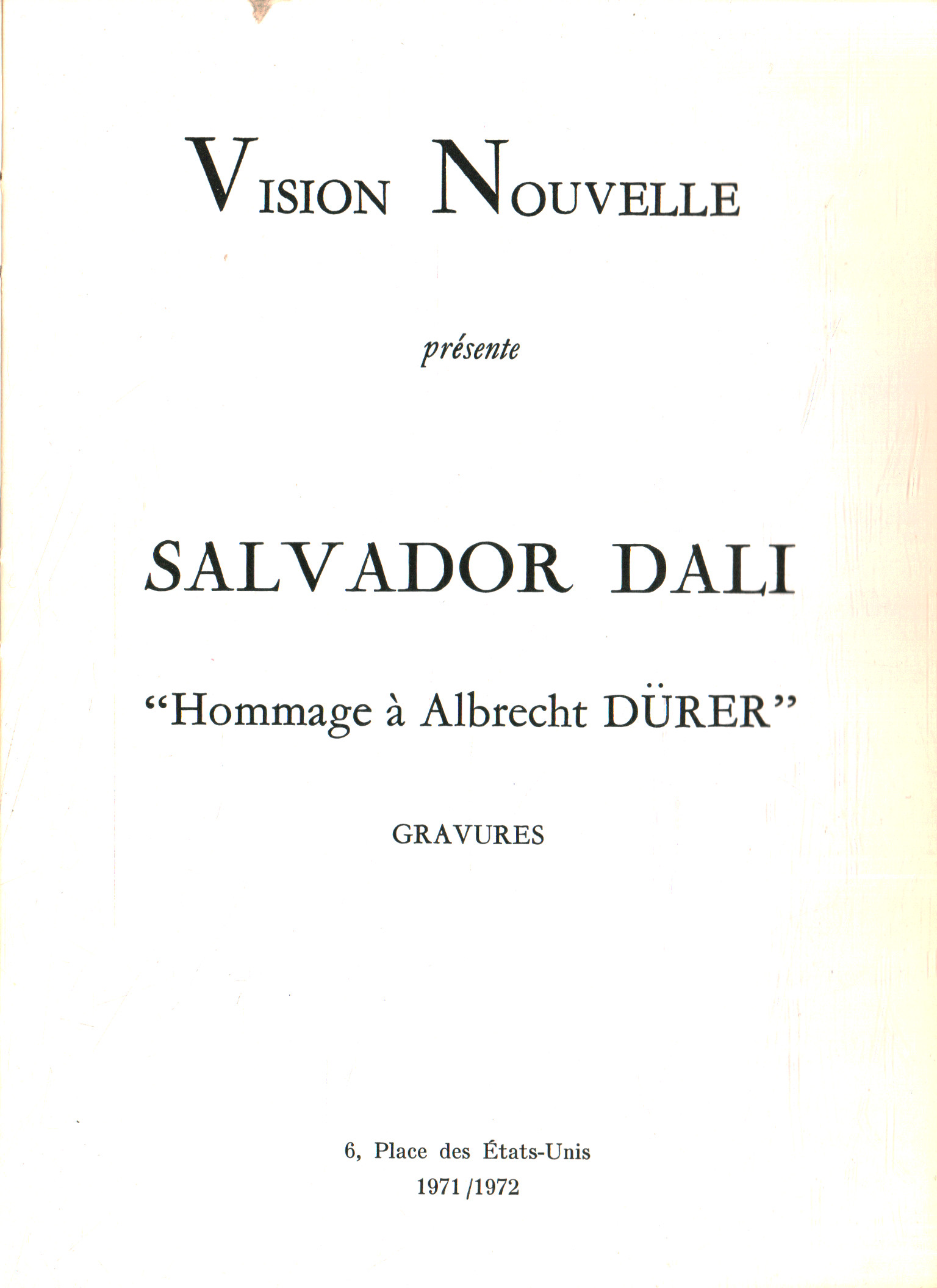 Salvador Dalì. Hommage à Albrech