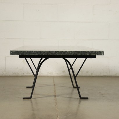 Table Basse Métal Italie Années 1970-1980