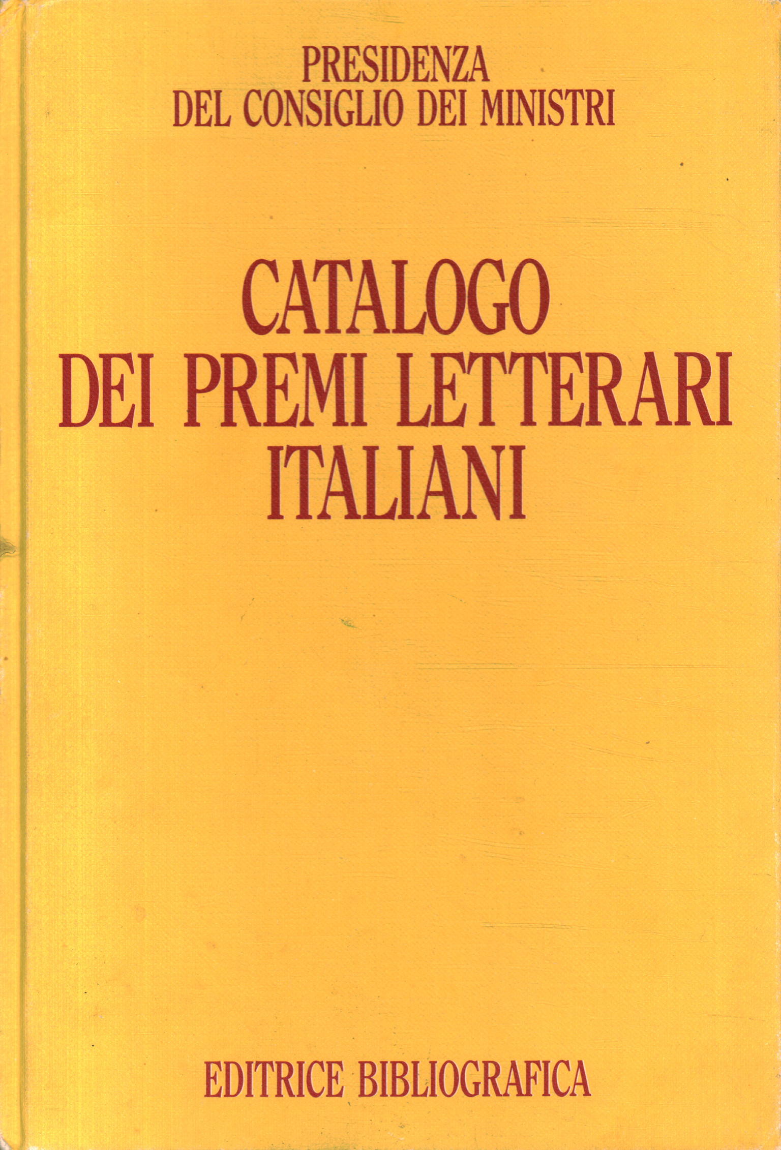Catálogo de premios literarios italianos