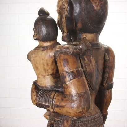 Statue de Divinité Bois - Inde XX Siècle