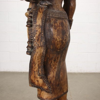 Gottheitsstatue Holz - Indien XX Jhd