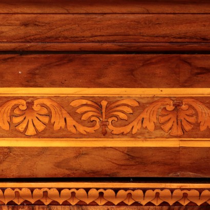 Empire Secrétaire Bottega Maggiolini Walnut Italy XIX Century