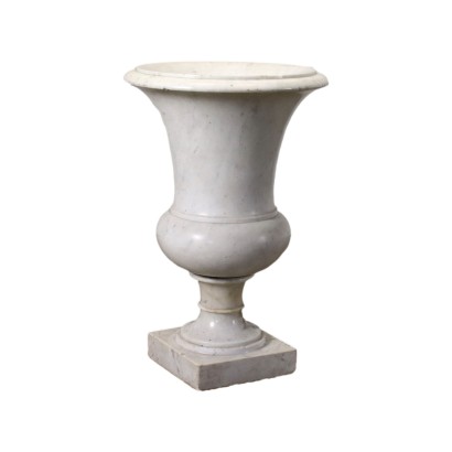 Medici Vase Carrara Marble - Italy XX Century