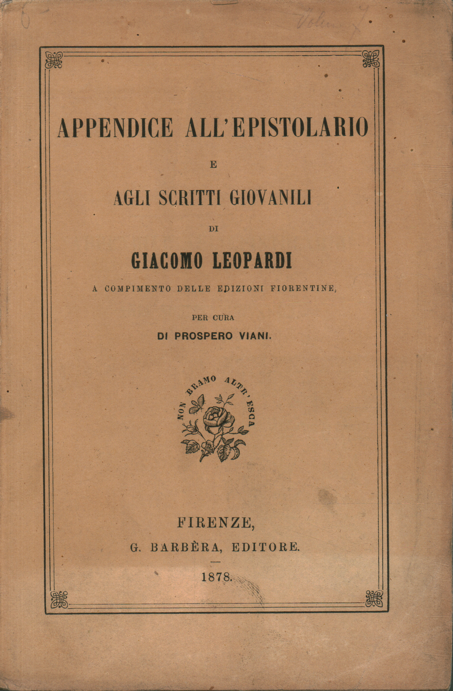 Apéndice a la correspondencia y%,Apéndice a la correspondencia y%