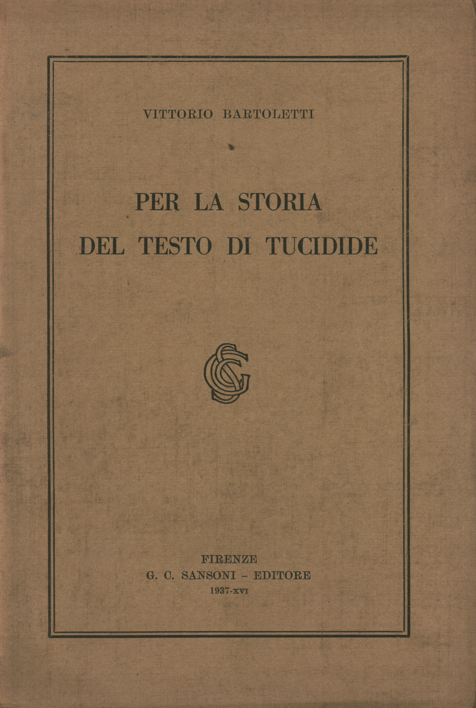 Para la historia del texto de Tucídides