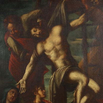 Huile sur Toile Sujet Sacré Italie XVII-XVIII Siècle