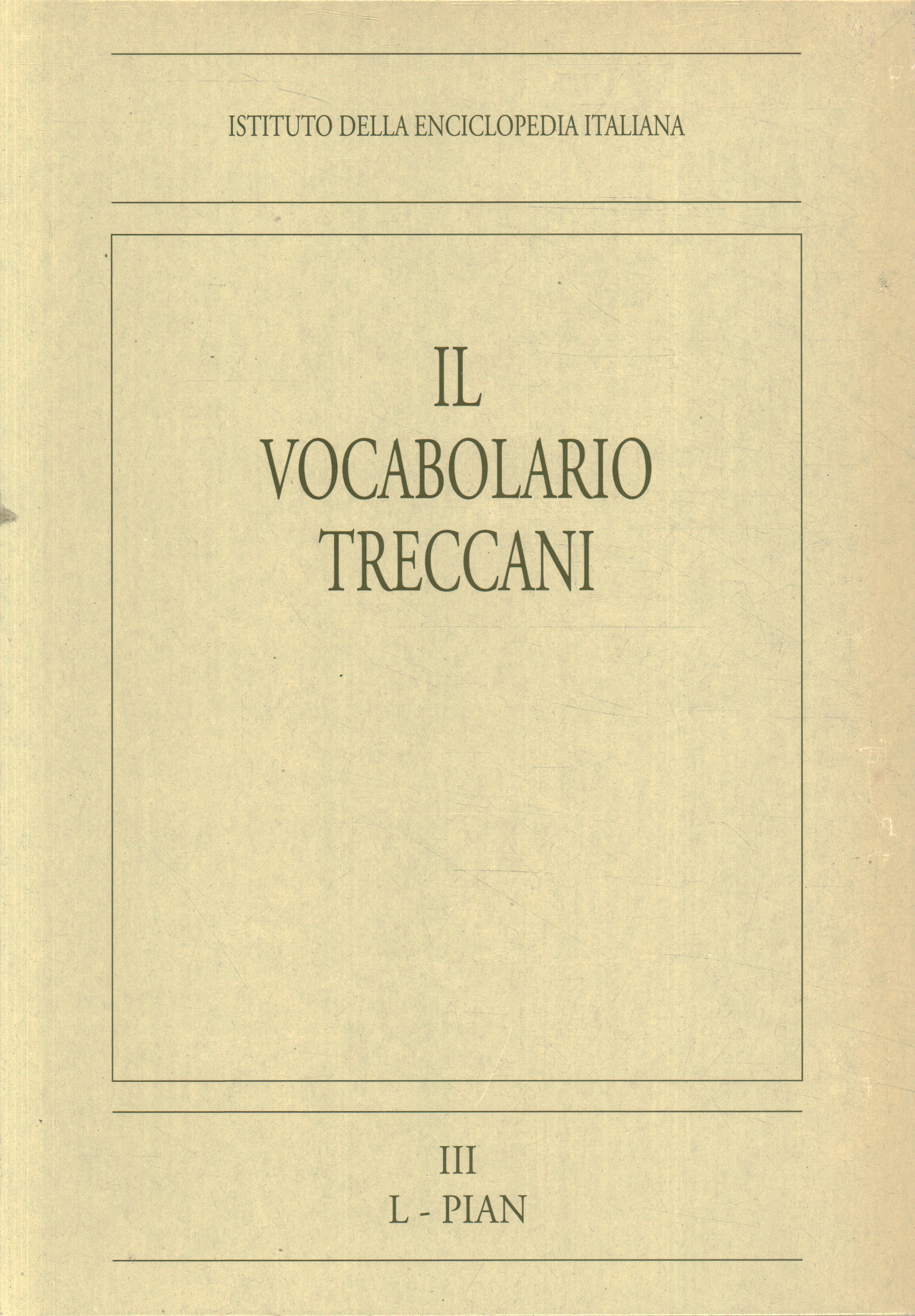 Das Treccani-Vokabular. L-KLAVIER (Band