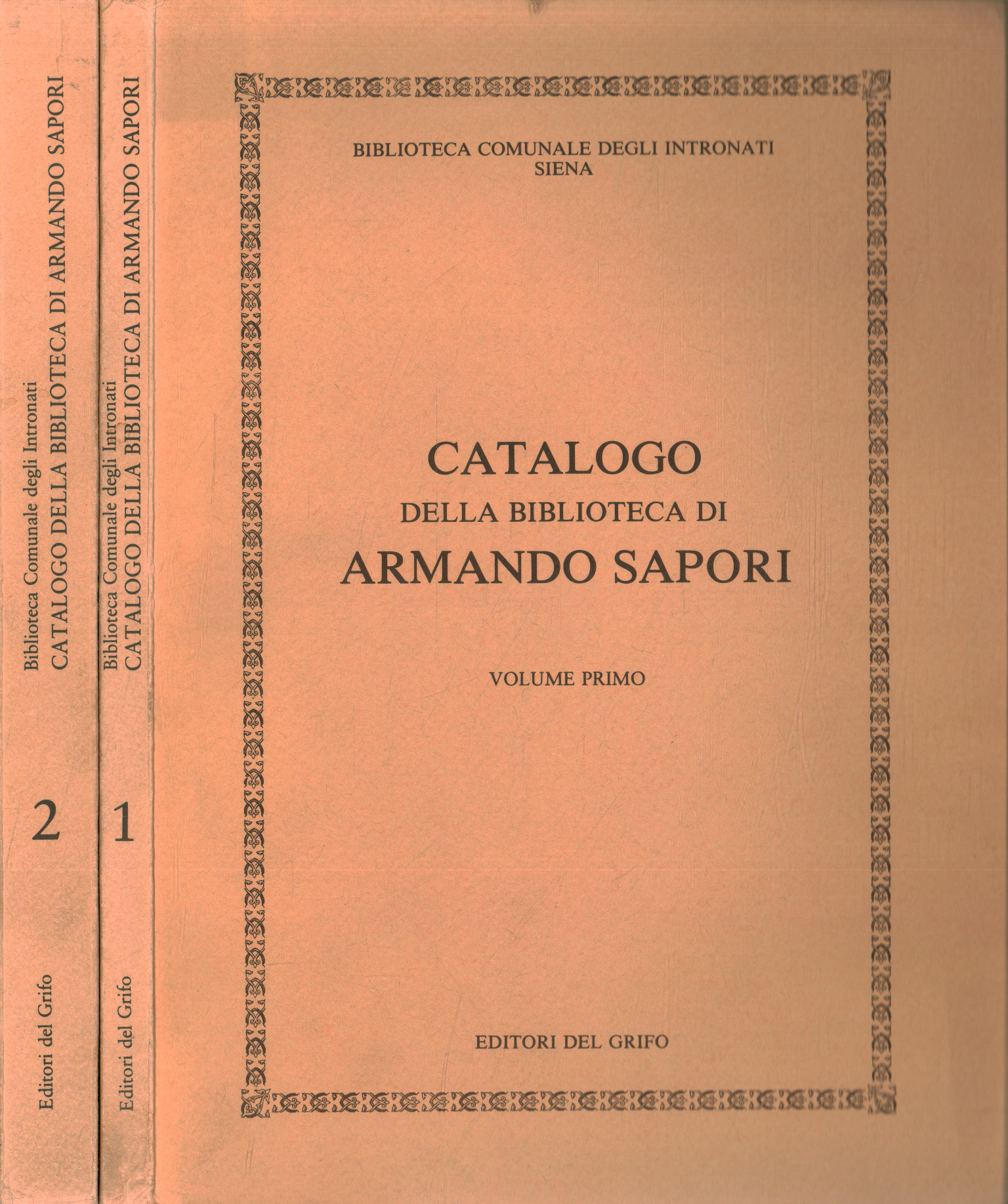 Catalogo della biblioteca di Armando Sap