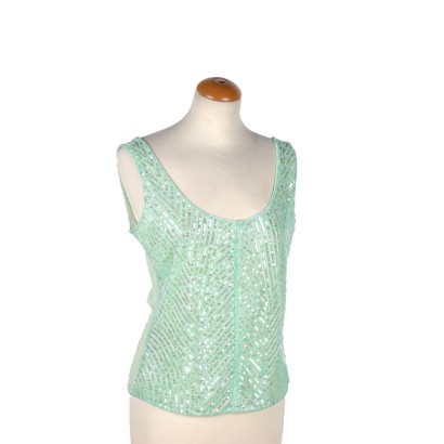 Luisa Spagnoli Sequins Top Size 12 Italy