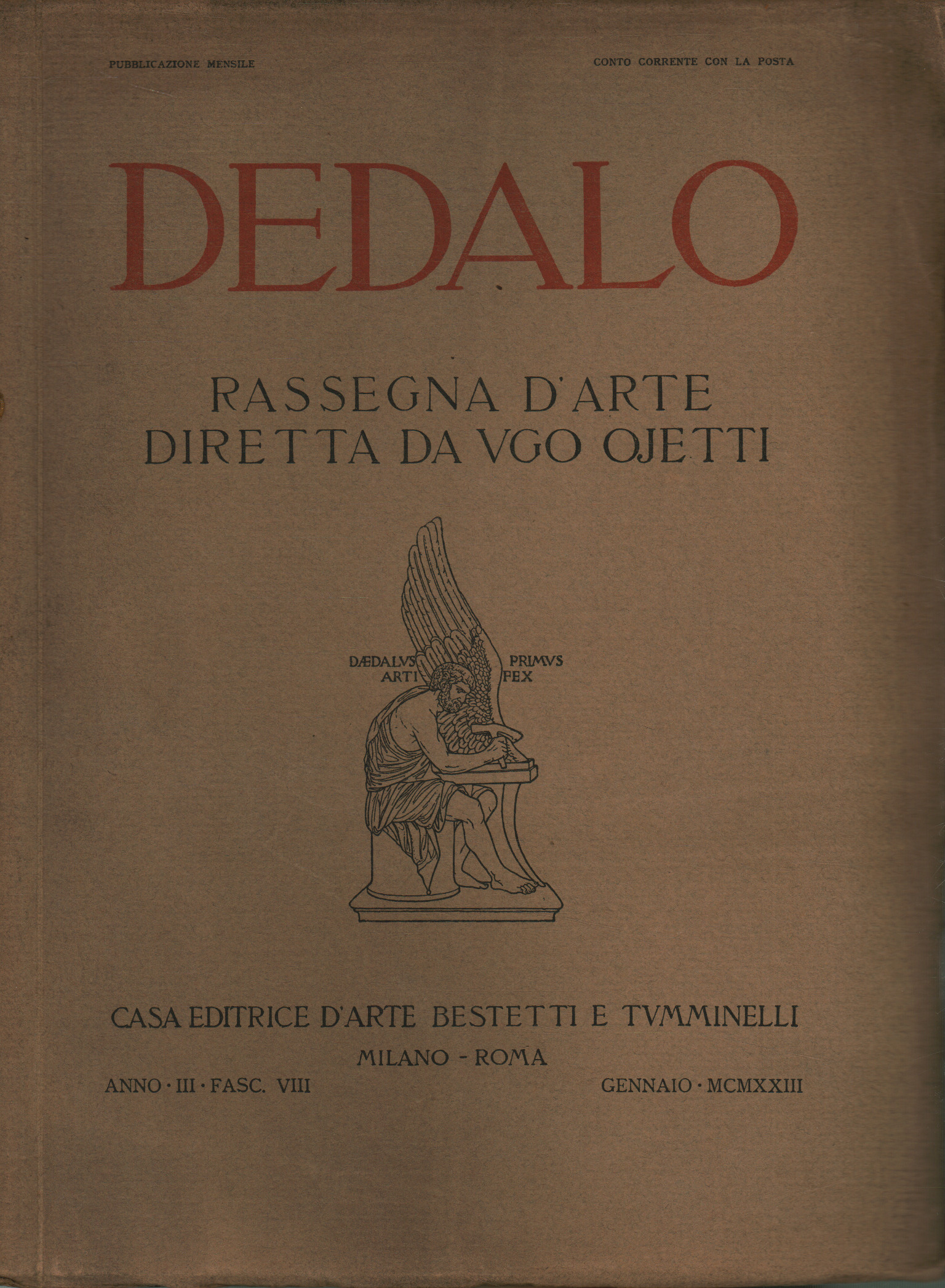 Labyrinth. Jahr III 1922. Vollständiger Jahrgang % 2, Dedalo. Jahr III 1922. Vollständiges Jahr % 2