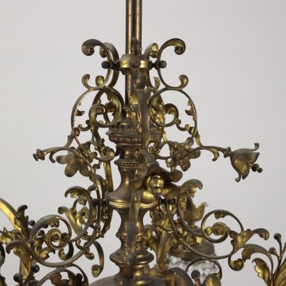 Chandelier Brass Italy XX Century