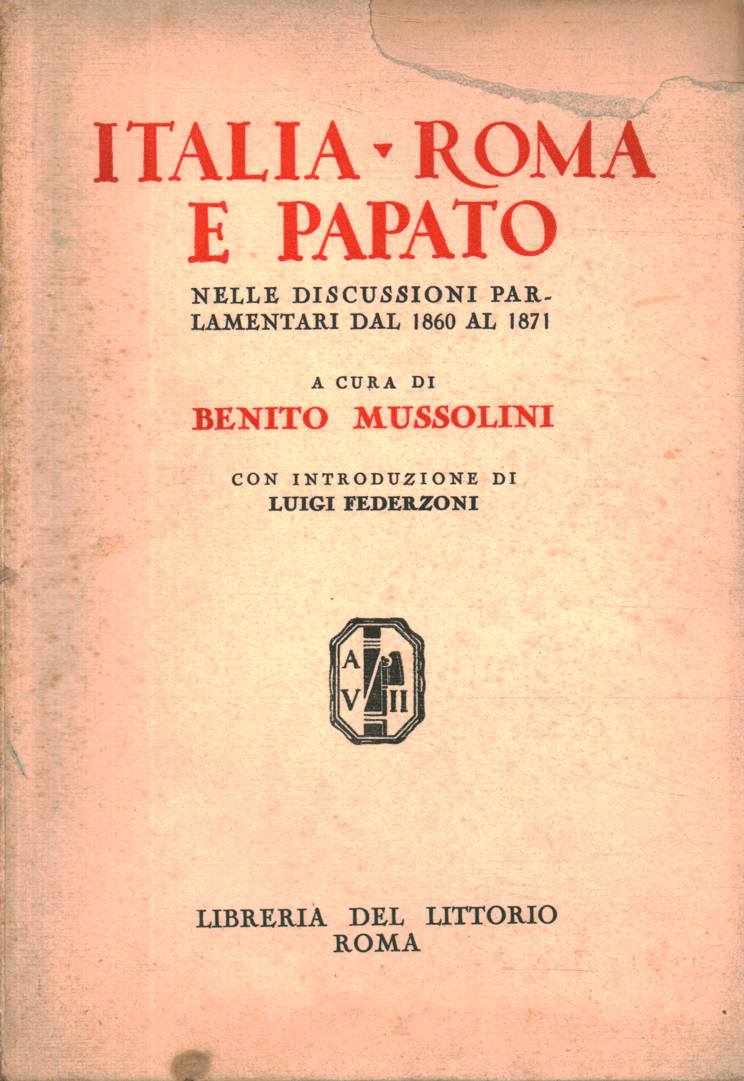 Italia - Roma e Papato nelle discussio