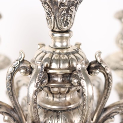 Pair of Candelabra Silver Italy 1930s-1940s