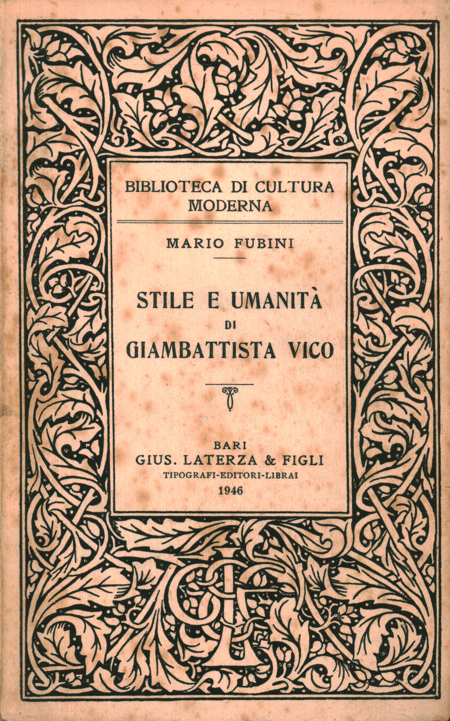 Estilo y humanidad de Giambattista Vic