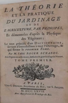 La théorie et la pratique du jardinage et de l ag