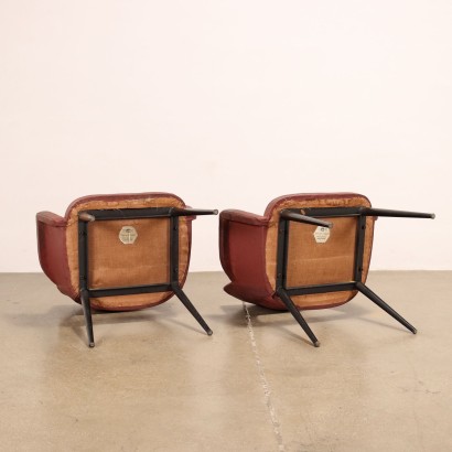 antigüedades modernas, diseño de antigüedades modernas, sillón, sillón de antigüedades modernas, sillón de antigüedades modernas, sillón italiano, sillón vintage, sillón de los años 60, sillón de diseño de los años 60, par de sillones de los años 50-60