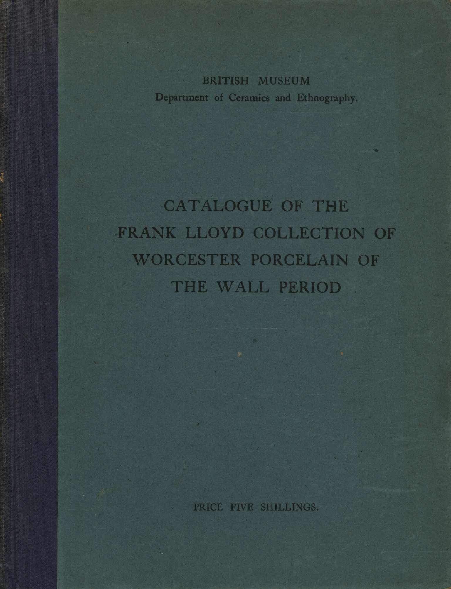 Catalog of the Frank Lloyd Collection%