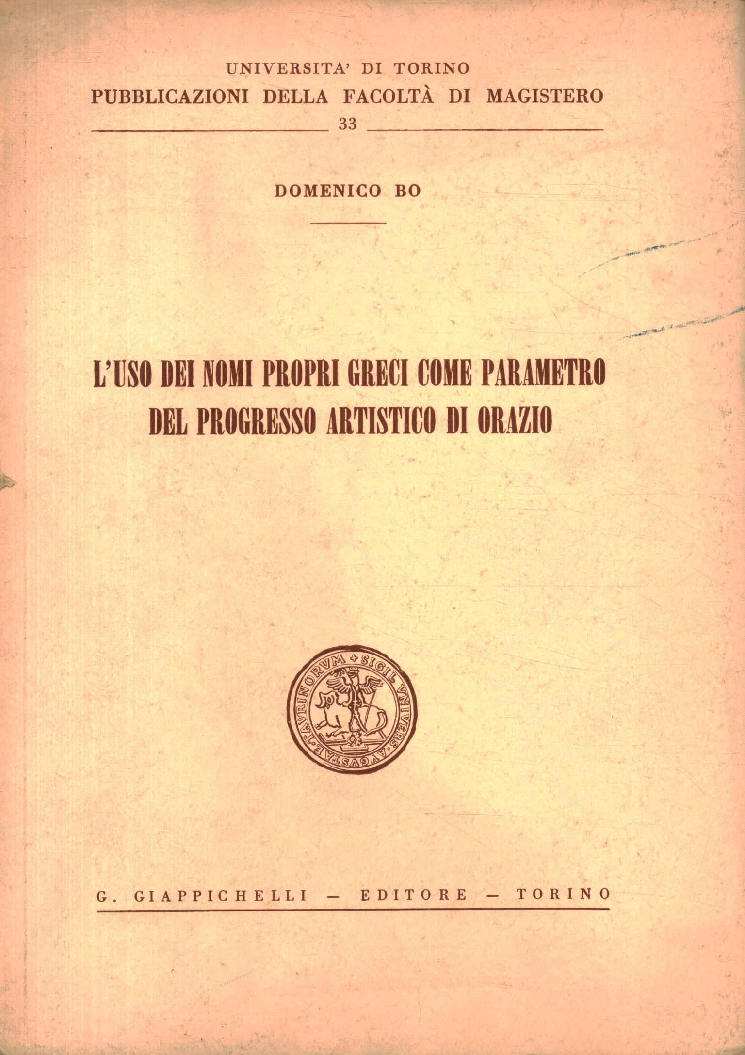 L'uso dei nomi propri greci c