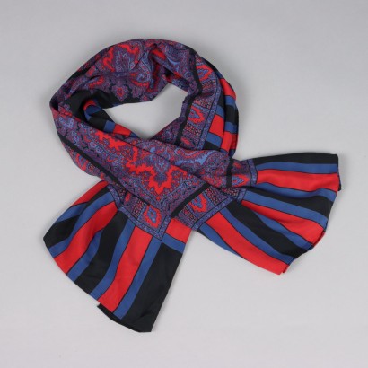 Foulard Vintage YSL Soie Paris France Imprimé