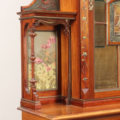 Showcase Art Nouveau Mahogany Italy XIX Century