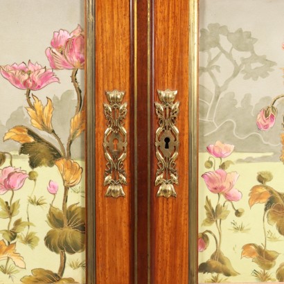 Vitrine Jugendstil Mahagoni Italien XIX Jhd