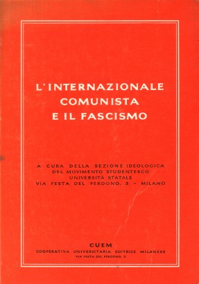 L'internazionale comunista e il fascismo