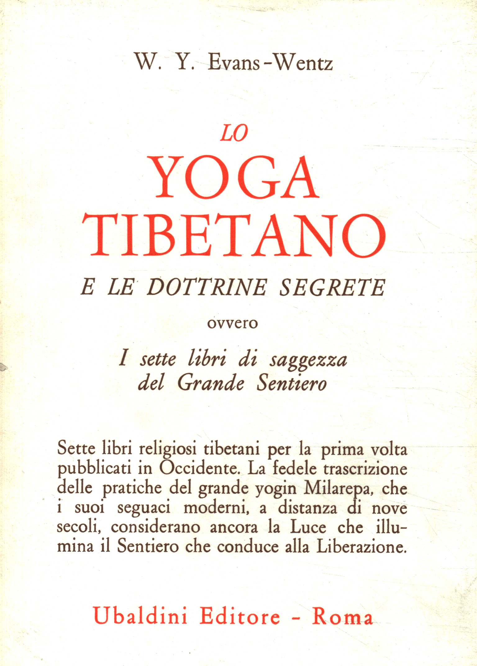 Lo yoga tibetano e le dottrine segrete