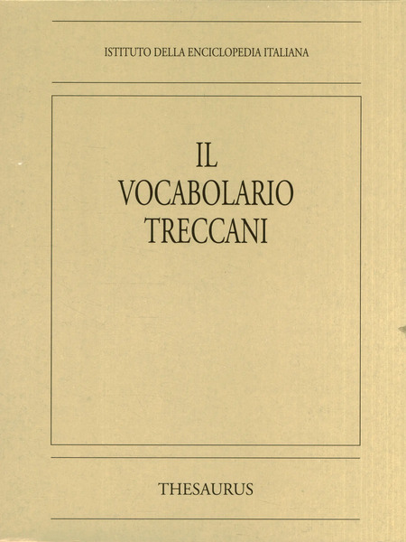 libro treccani il vocabolario